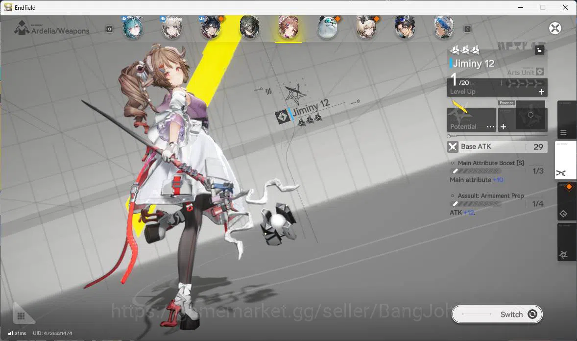 Arknights: Endfield Accounts ASIA, starter, TANGtang, Ardelia, WP 6S 2 more det image 8