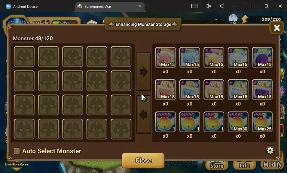 Summoners War: Sky Arena Accounts GLOBAL Lv 53|1 LD[Dyeus]|19 Total NB5[Jeogun,Mephi image 13