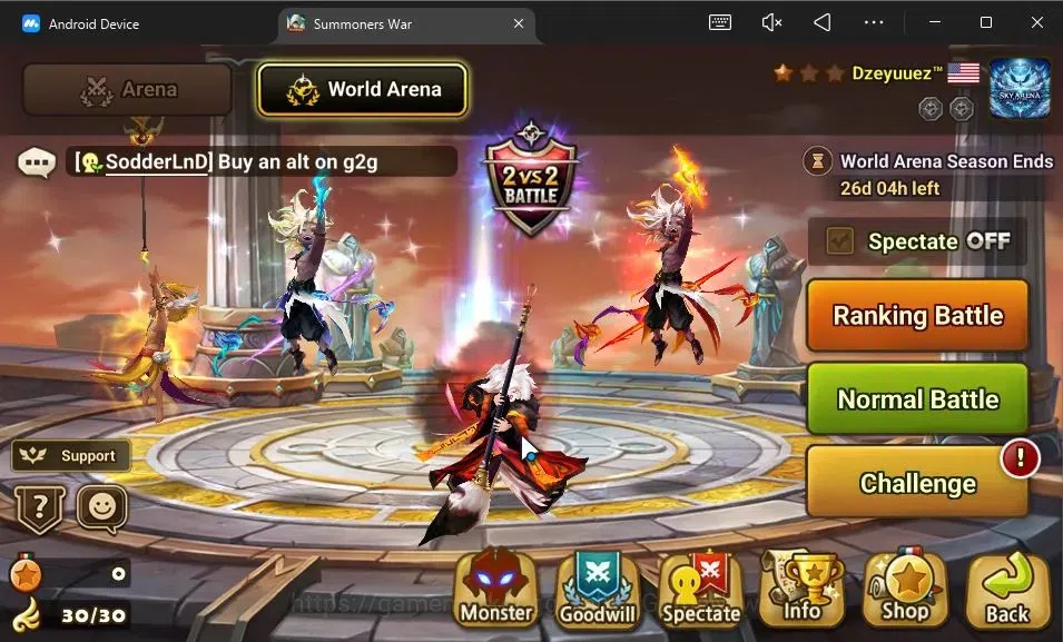 Summoners War: Sky Arena Accounts GLOBAL Lv 53|1 LD[Dyeus]|19 Total NB5[Jeogun,Mephi image 8