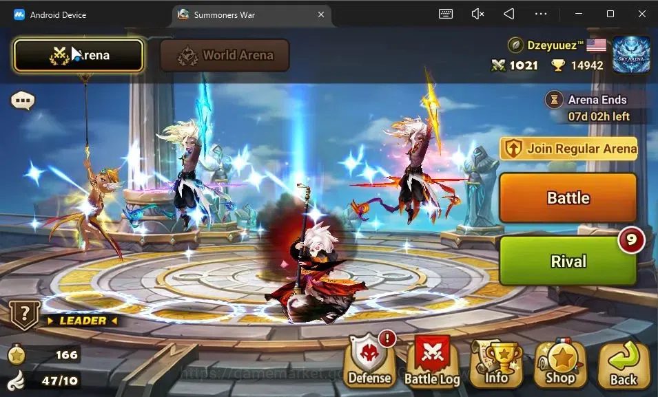 Summoners War: Sky Arena Accounts GLOBAL Lv 53|1 LD[Dyeus]|19 Total NB5[Jeogun,Mephi image 9
