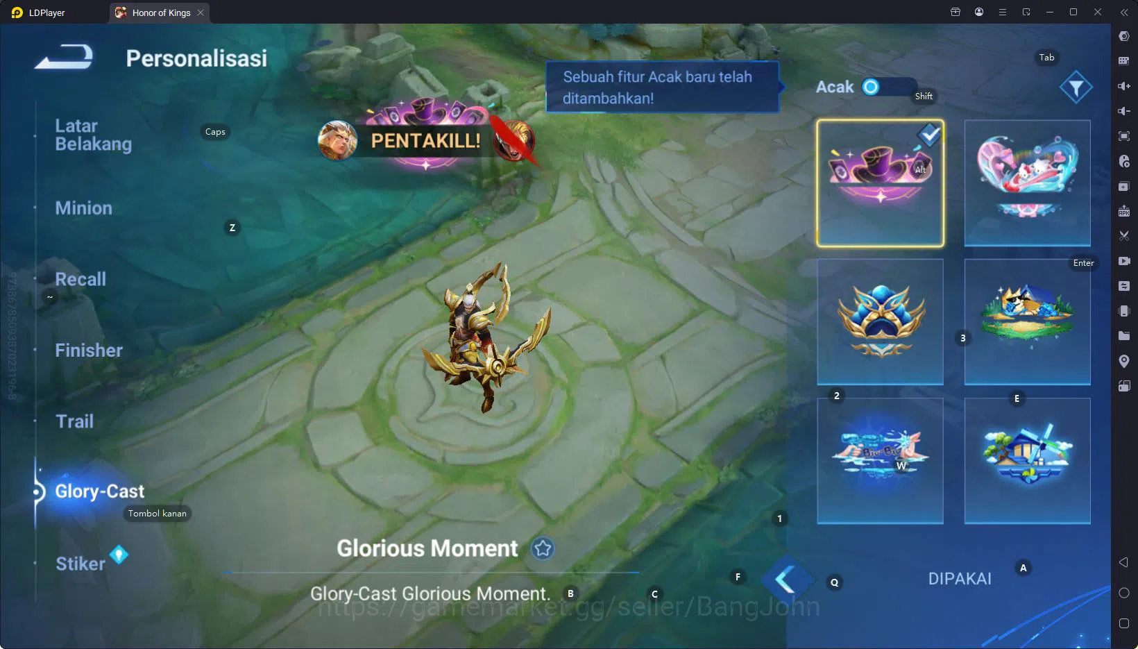 Honor of Kings Accounts Others GLOBAL|HERO 94,SKIN 84,Jilong Lyn2024,Butlefly Event,Good Acc and many skin Event/Limited cek 9