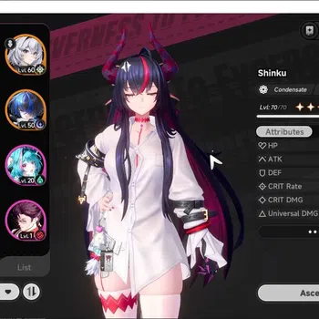 Neverness to Everness Accounts GLOBAL SEA|HL 47|TL 17| 7 S-Class 3 Limit [(Nanally+Skin,Shinku)+Sign,Hotori]|1 Selector