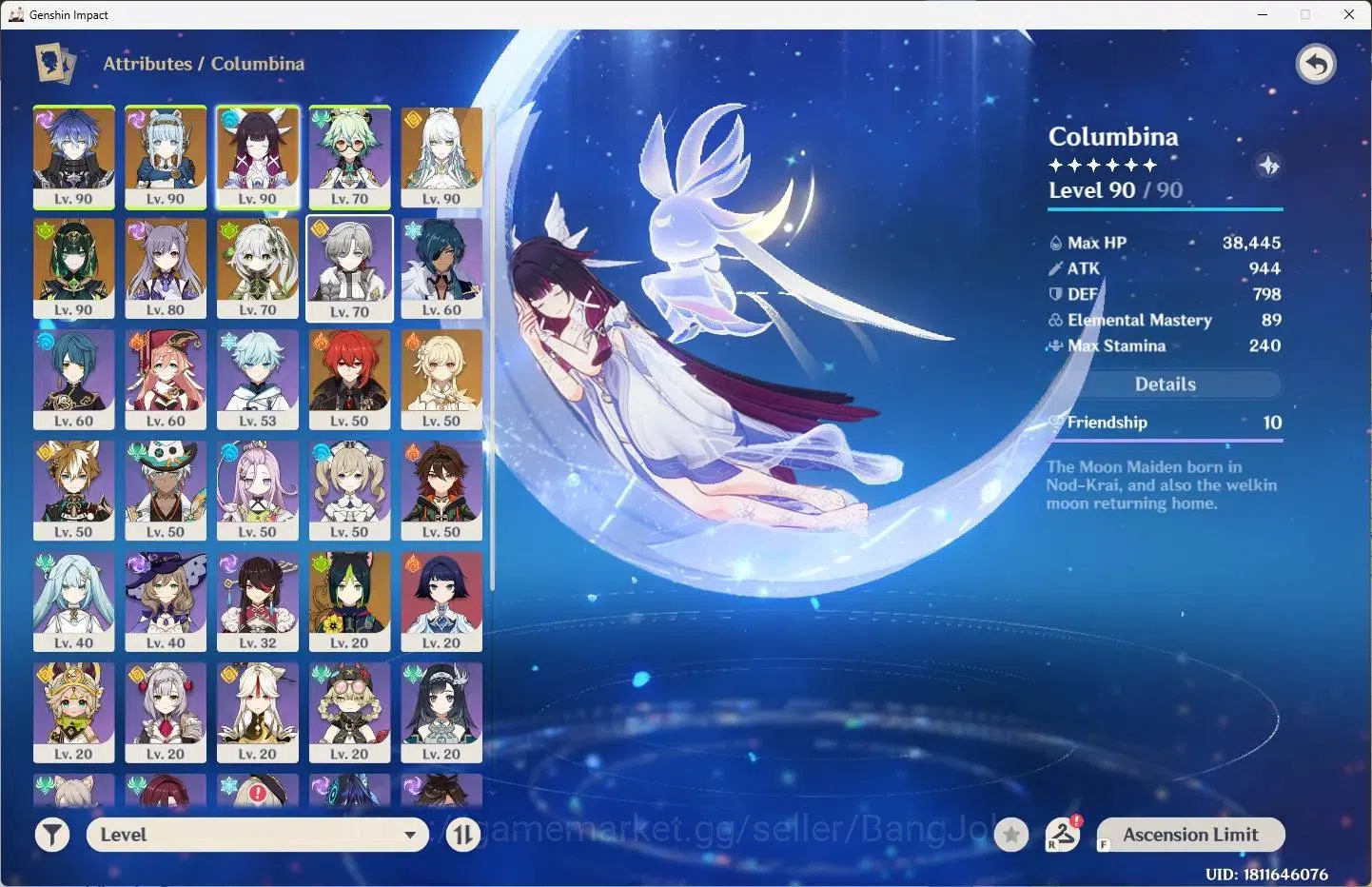 Genshin Impact Accounts ASIA|AR 55|6 Limit | Flins,Zibai,Nahida,Columbina+ image 2