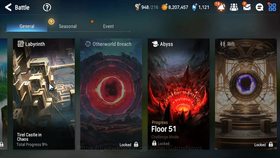 Epic Seven Accounts Mid-Tier GLOBAL Unverif|3 ML(LOT Scales,DB Senya,TE Kayron),Ruiza,P Byblis,Tenebria,etc|PoH ON|17K 18