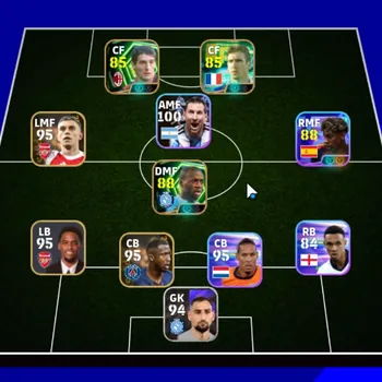 eFootball Accounts Others Android|Power 2845|Epic Yaya Toure,Eric Cantona,Daniele Massaro|Show Time Lamine Yamal,Lionel