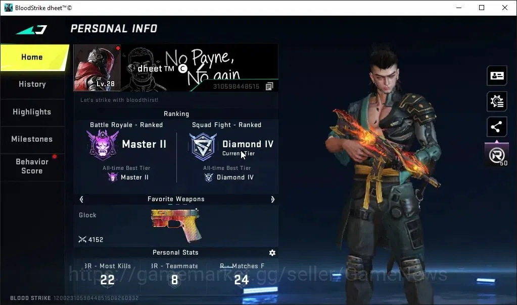 Blood Strike Accounts ASIA|7 ULTRA[EMMA,2 ETHAN,KATYA,HK416,QBZ95,AUG]|C image 2