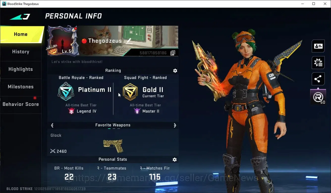 Blood Strike Accounts ASIA|13 ULTRA[katya-Geisha,Zero,Nacho,DeAgle,Vecto image 2