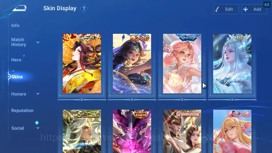 Honor of Kings Accounts Hero 112 Skin 221|FLAWLESS(Mai Shiranui),LIMITED(D image 3