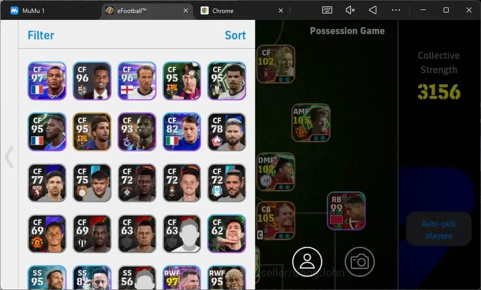 eFootball Accounts Android|PW 3156|Bigtime Van Dijk|Epic Beckham,Shev image 1