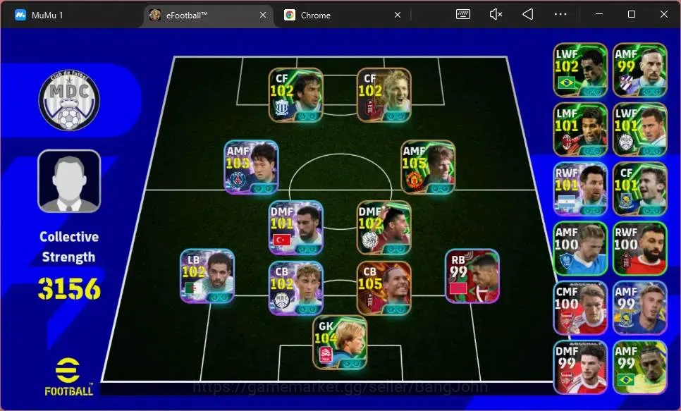 eFootball Accounts Android|PW 3156|Bigtime Van Dijk|Epic Beckham,Shev image 2
