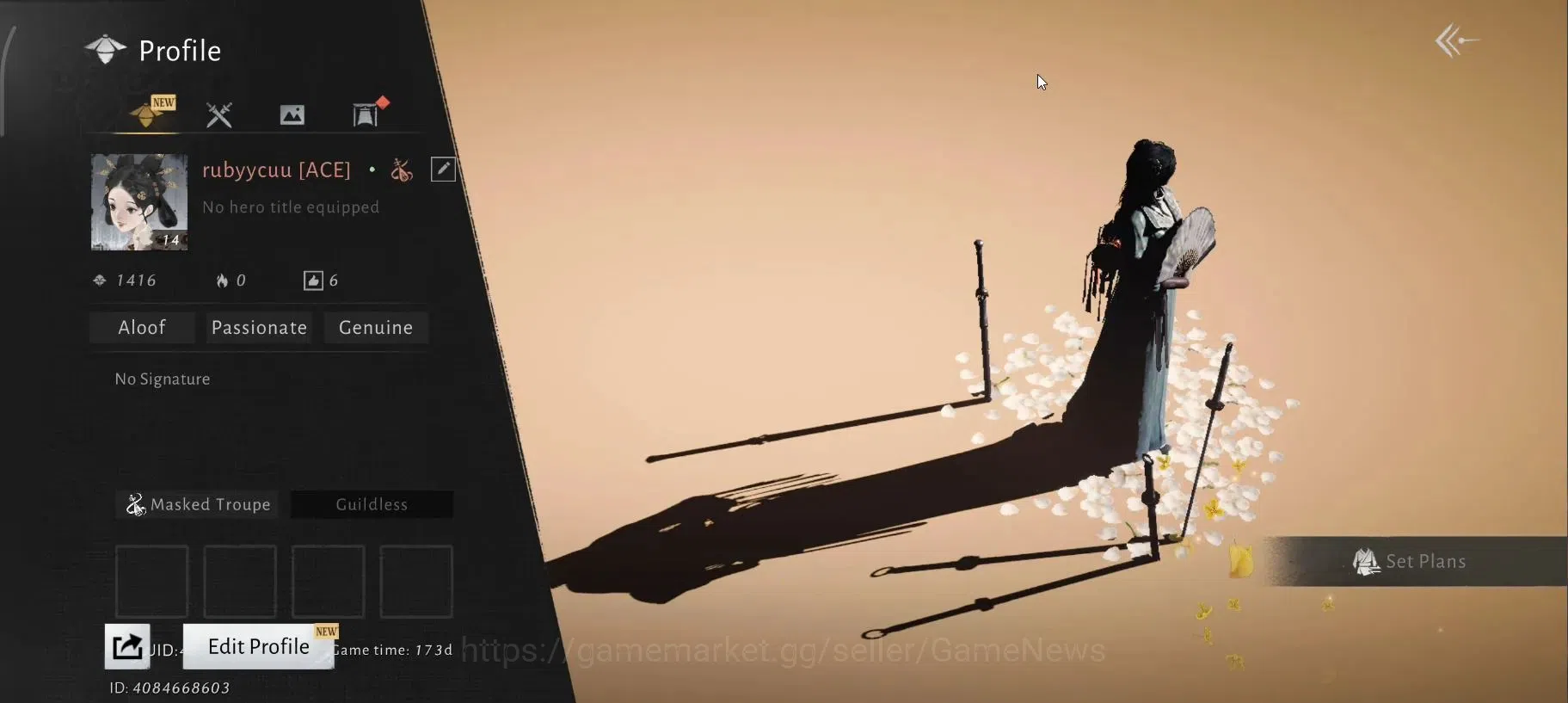 Where Winds Meet Accounts GLOBAL|Lv 14|1 Harmonic Core|GS 1416|Master Deceiv image 2