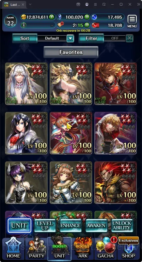 Last Cloudia Accounts GLOBAL|Rank 22|100K Crystal|Top Tier Unit(Goddess  image 14