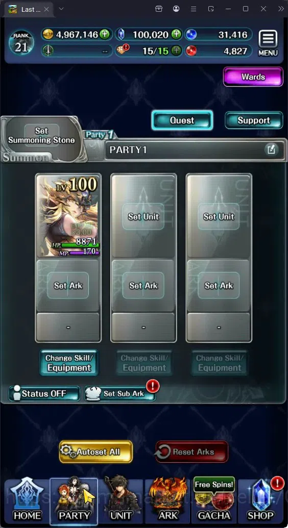 Last Cloudia Accounts GLOBAL|Rank 22|100K Crystal|Top Tier Unit(Goddess  image 4