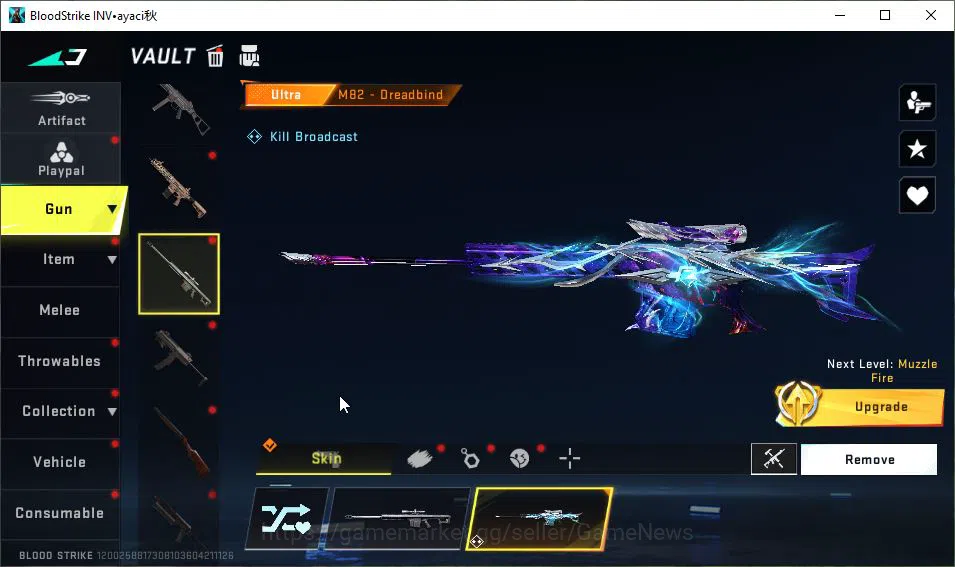 Blood Strike Accounts ASIA|35 ULTRA[EMMA,VOLT,ZERO,MP5,URB,M700,FAL,Etc] image 13