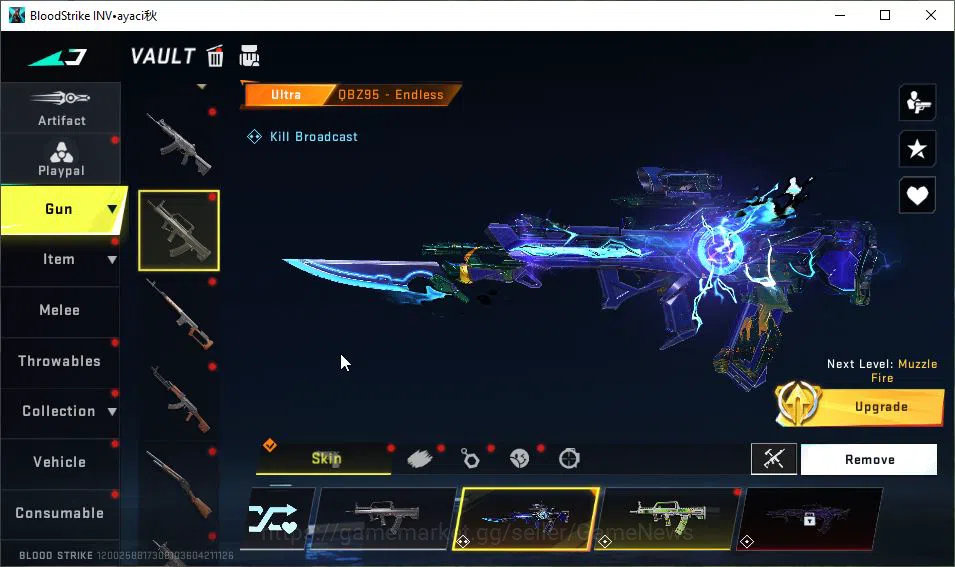 Blood Strike Accounts ASIA|35 ULTRA[EMMA,VOLT,ZERO,MP5,URB,M700,FAL,Etc] image 14