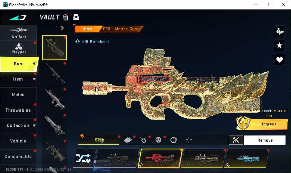Blood Strike Accounts ASIA|35 ULTRA[EMMA,VOLT,ZERO,MP5,URB,M700,FAL,Etc] image 17