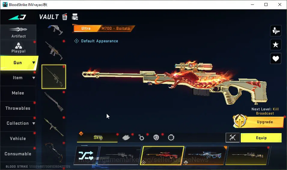 Blood Strike Accounts ASIA|35 ULTRA[EMMA,VOLT,ZERO,MP5,URB,M700,FAL,Etc] image 19