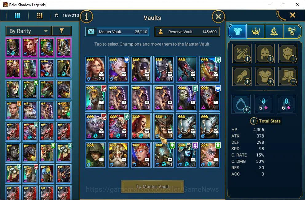 Raid: Shadow Legends Accounts Lv49 683K Power|19 Legendary(Xenomorph,Ninja,Draco image 5