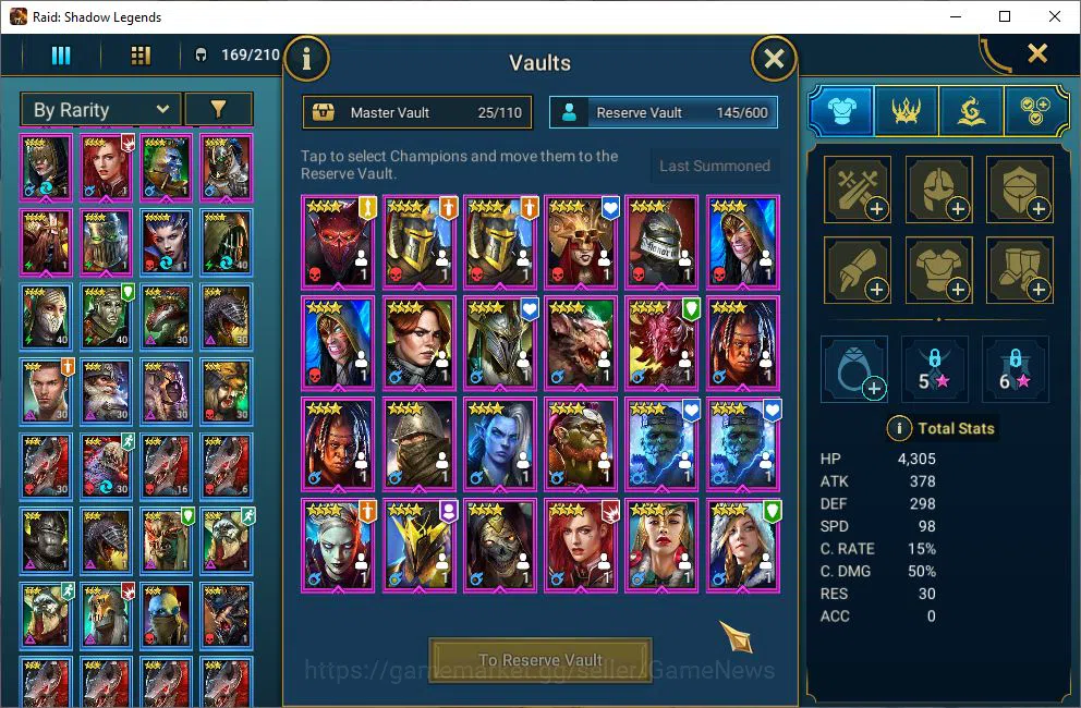 Raid: Shadow Legends Accounts Lv49 683K Power|19 Legendary(Xenomorph,Ninja,Draco image 7