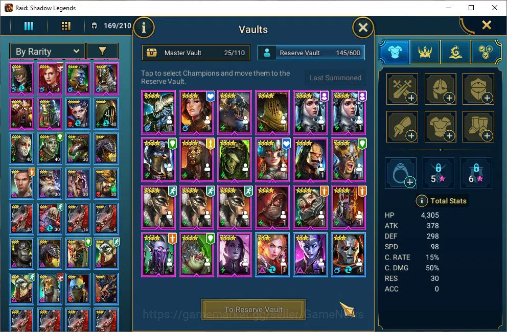 Raid: Shadow Legends Accounts Lv49 683K Power|19 Legendary(Xenomorph,Ninja,Draco image 8