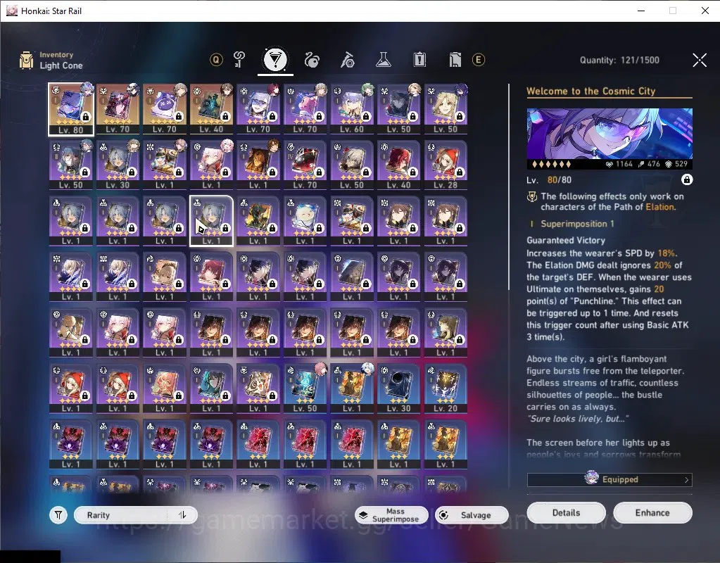 Honkai Star Rail Accounts Asia|TL 61|5 Limited|(Silver Wolf 999,Ashveil)+Sig image 4