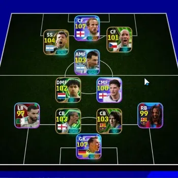 eFootball Accounts Legends & Iconic Players Android|4 Show Time Harry Kane,Manuel Neuer,Lionel Messi|5 Epic Sergio