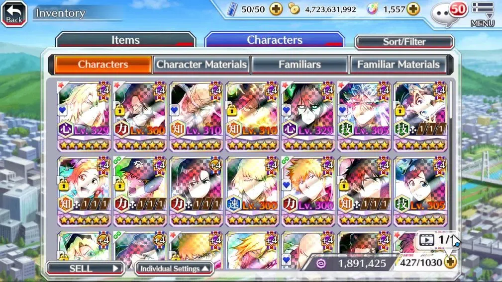Bleach: Brave Souls Accounts High-End GLOBAL|BP 2,2M+1,4K CC|1K Orb|14 MT|TYBW26 (Jugram,Yhwach,Genryusai,Yoruichi),11th 1