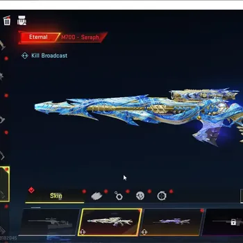 Blood Strike Accounts Collab Skin Asia|Eternal M700-Seraph Lv2+Melee Staff+Collab AOT M4A1 Bof,OPM SKS,Ethan Mumen Rider|7