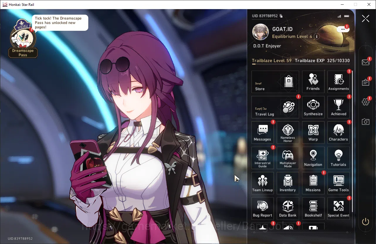 Honkai Star Rail Accounts ASIA | TL 59 | 6 Limit | Premium DOT | Hysilens E1 image 1