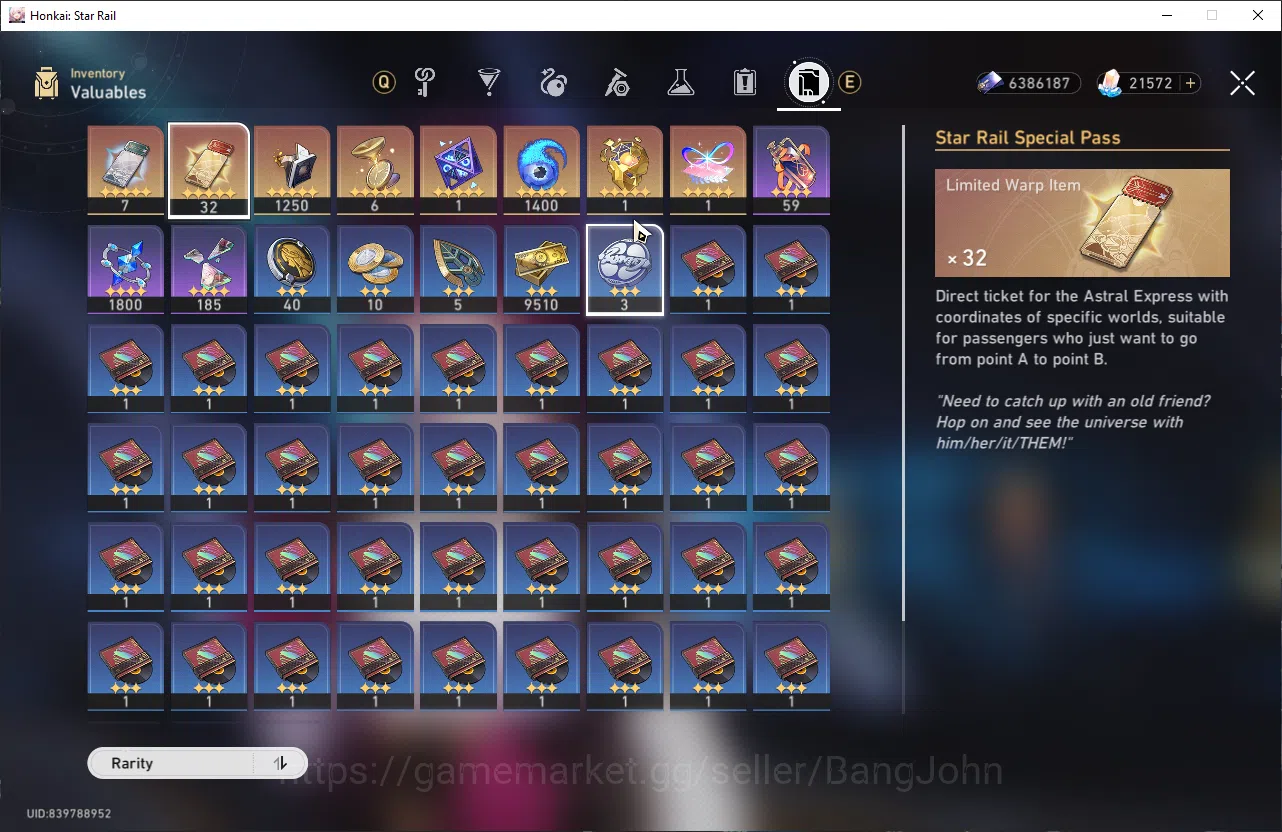 Honkai Star Rail Accounts ASIA | TL 59 | 6 Limit | Premium DOT | Hysilens E1 image 12