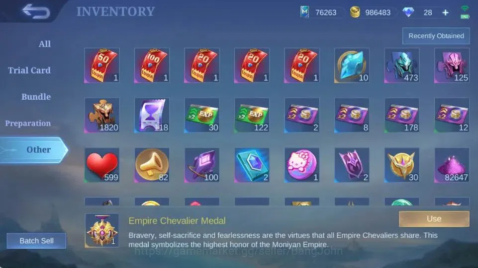 Mobile Legends: Bang Bang Accounts Global|Skin 550|Mega|Legend Freya+Lesley+Valir,Asp image 17