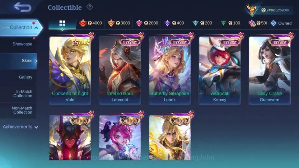 Mobile Legends: Bang Bang Accounts Global|Skin 550|Mega|Legend Freya+Lesley+Valir,Asp image 6