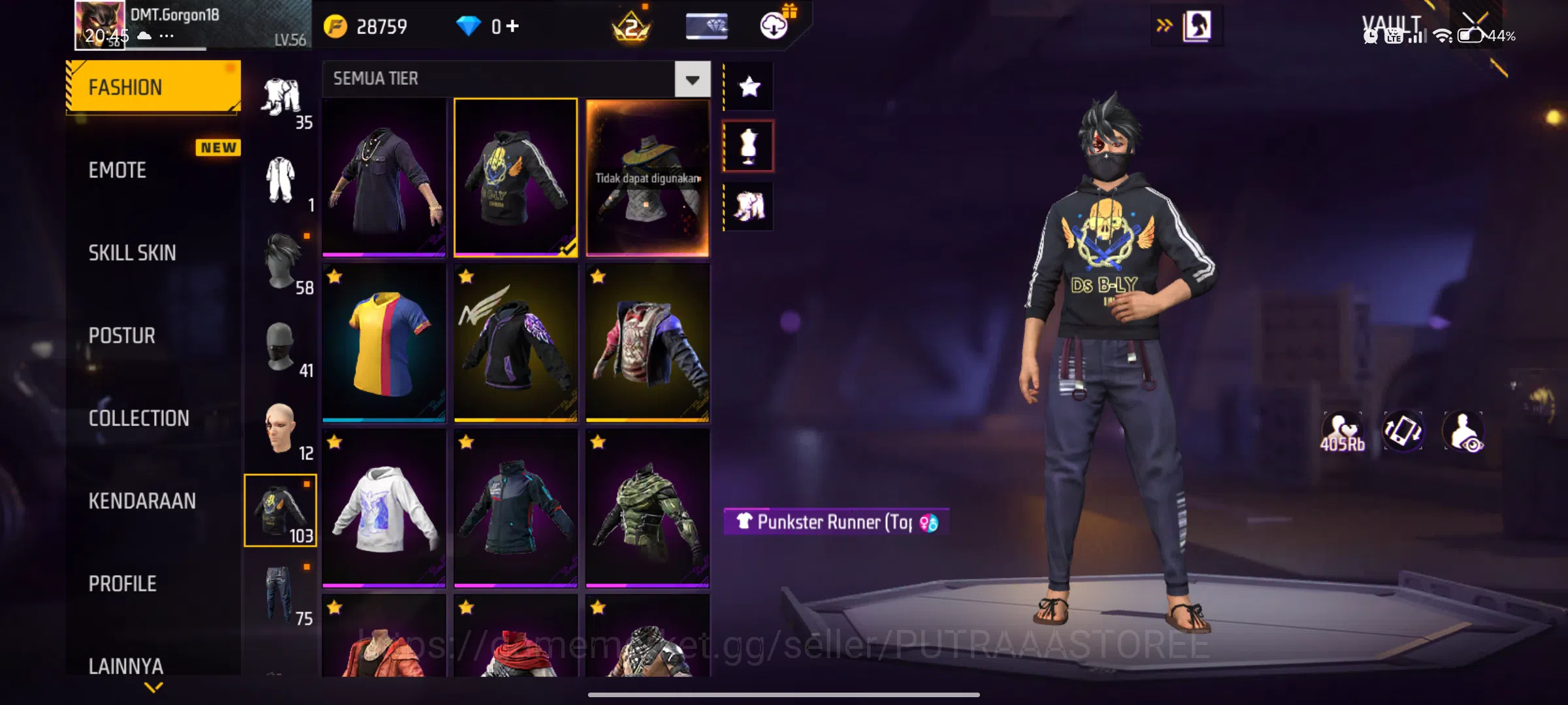 Free Fire Accounts Indonesia| M1887 LUMUT | VAULT TOTAL:320: SCAR CUP image 11