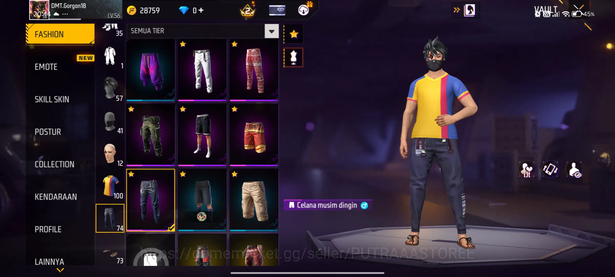Free Fire Accounts Indonesia| M1887 LUMUT | VAULT TOTAL:320: SCAR CUP image 7