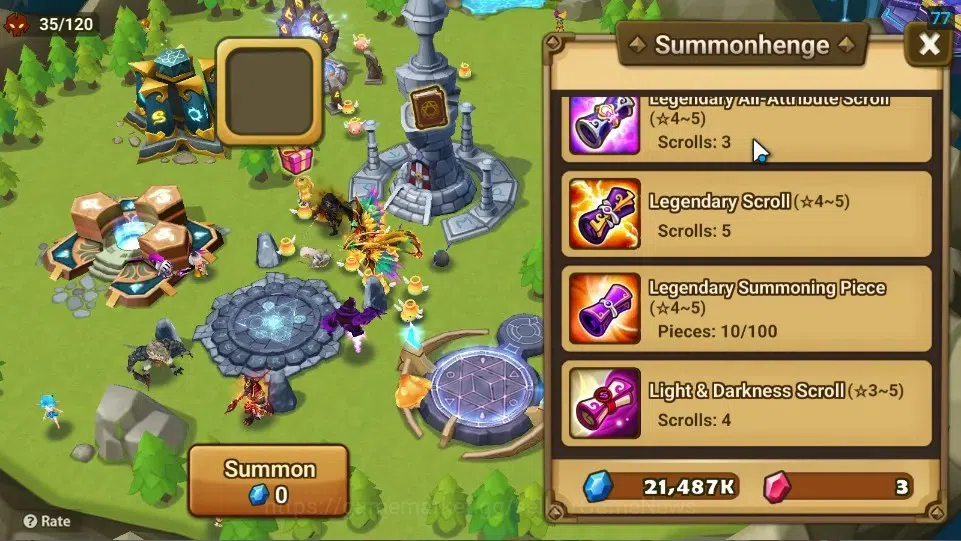 Summoners War: Sky Arena Accounts Starter ASIA|Lv 26|Ready Gacha|103 12 YSC + 160 11 YSC + 3 LAAS + 5 LS + 4 LDS + 121 MS |1 10