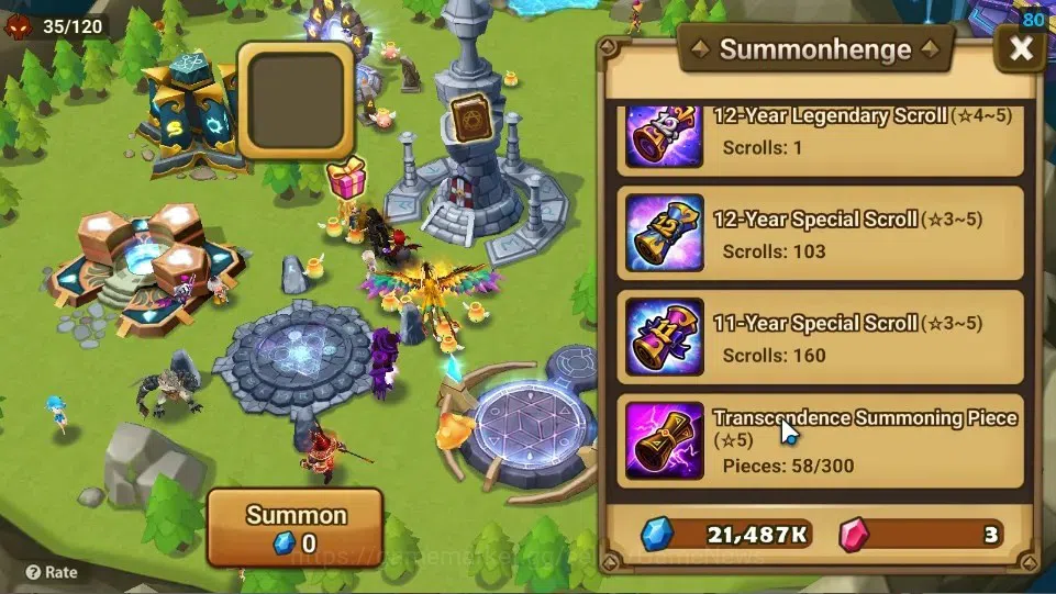 Summoners War: Sky Arena Accounts Starter ASIA|Lv 26|Ready Gacha|103 12 YSC + 160 11 YSC + 3 LAAS + 5 LS + 4 LDS + 121 MS |1 9
