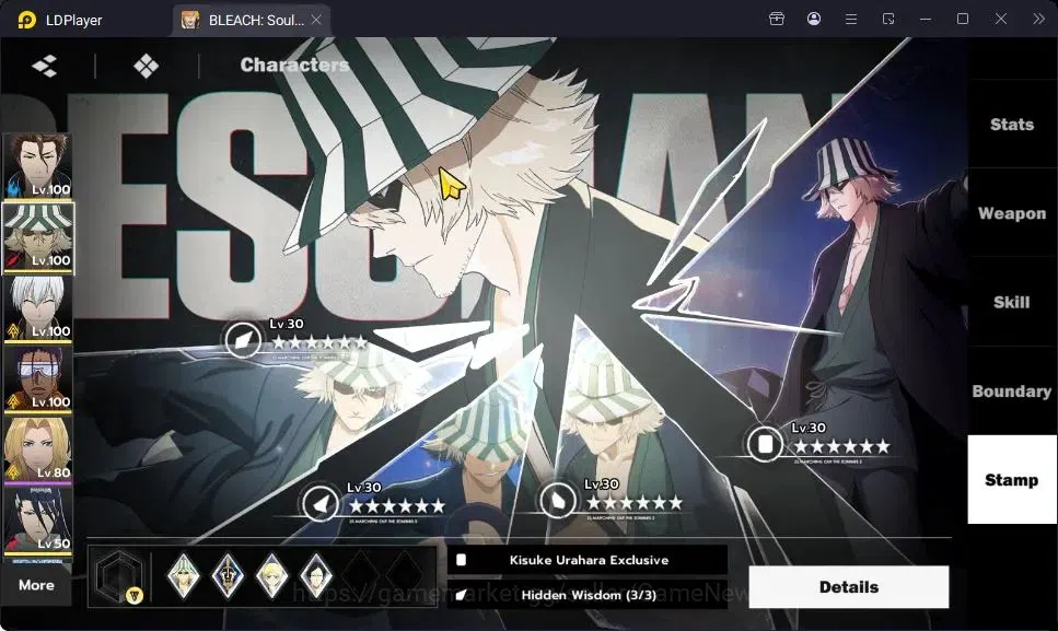 BLEACH: Soul Resonance Accounts NuverseSEA|END Lv73|10 SSR [(AizenB4,KisukeB1,Byak image 8