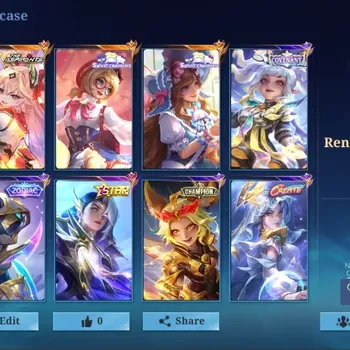 Mobile Legends: Bang Bang Accounts Collector Global|229 Skin|Renowned|Aspirants Guinevere,Annual Lesley,Zodiac