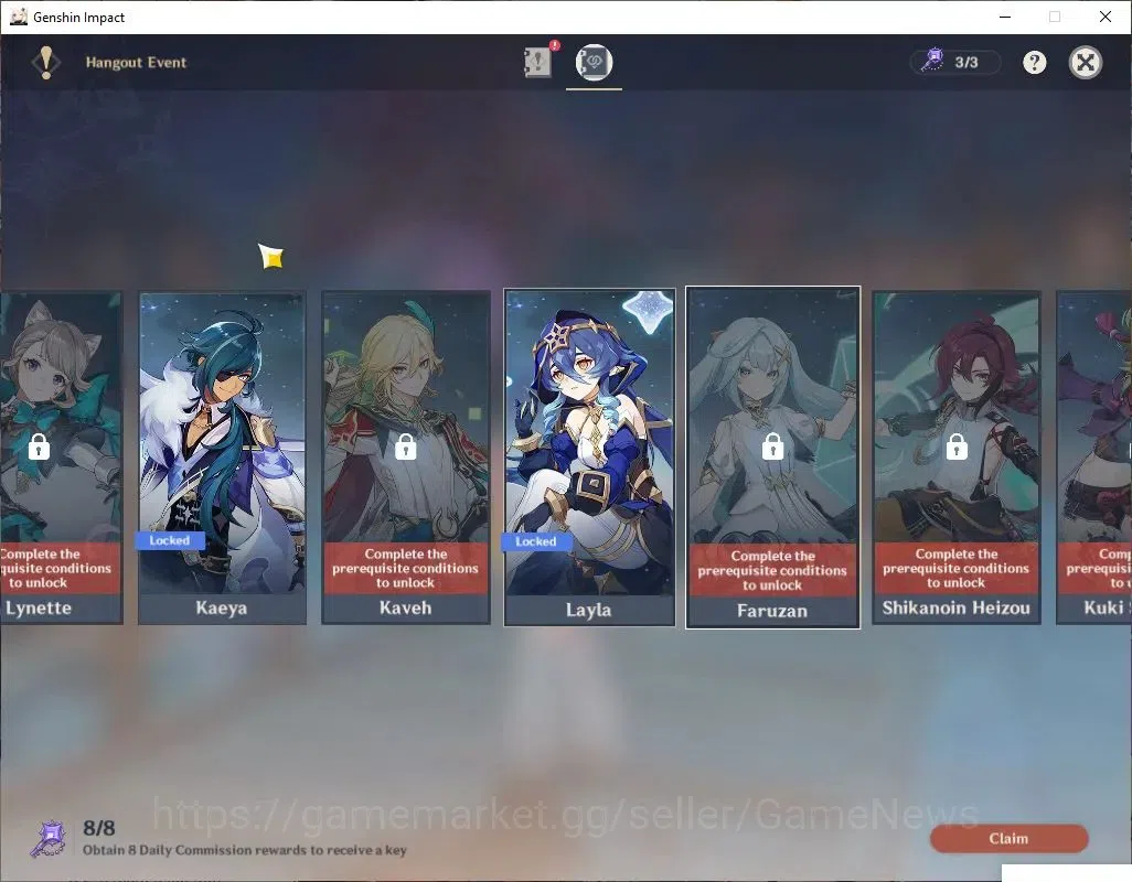 Genshin Impact Accounts Asia |AR 55|5 Limited+3(*5Wep)|Neuvilette+Sign,Ski image 13