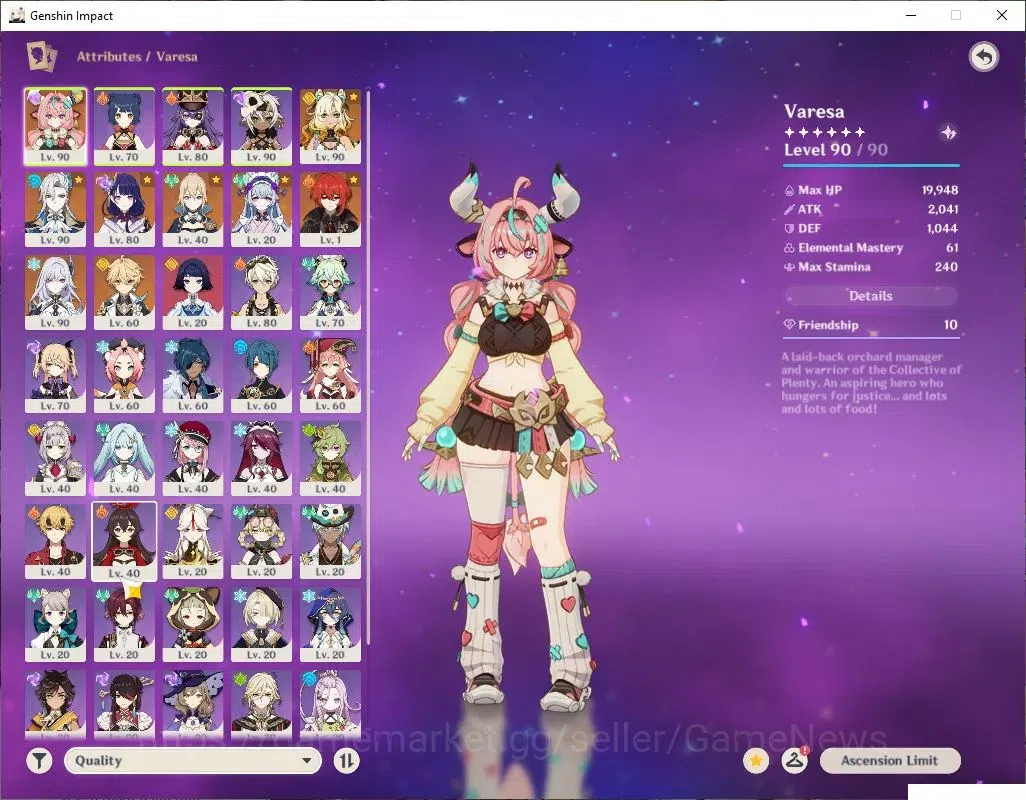 Genshin Impact Accounts Asia |AR 55|5 Limited+3(*5Wep)|Neuvilette+Sign,Ski image 3