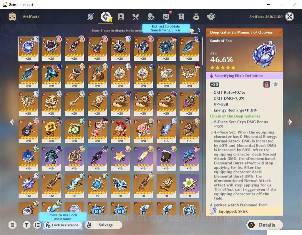 Genshin Impact Accounts Asia |AR 55|5 Limited+3(*5Wep)|Neuvilette+Sign,Ski image 6
