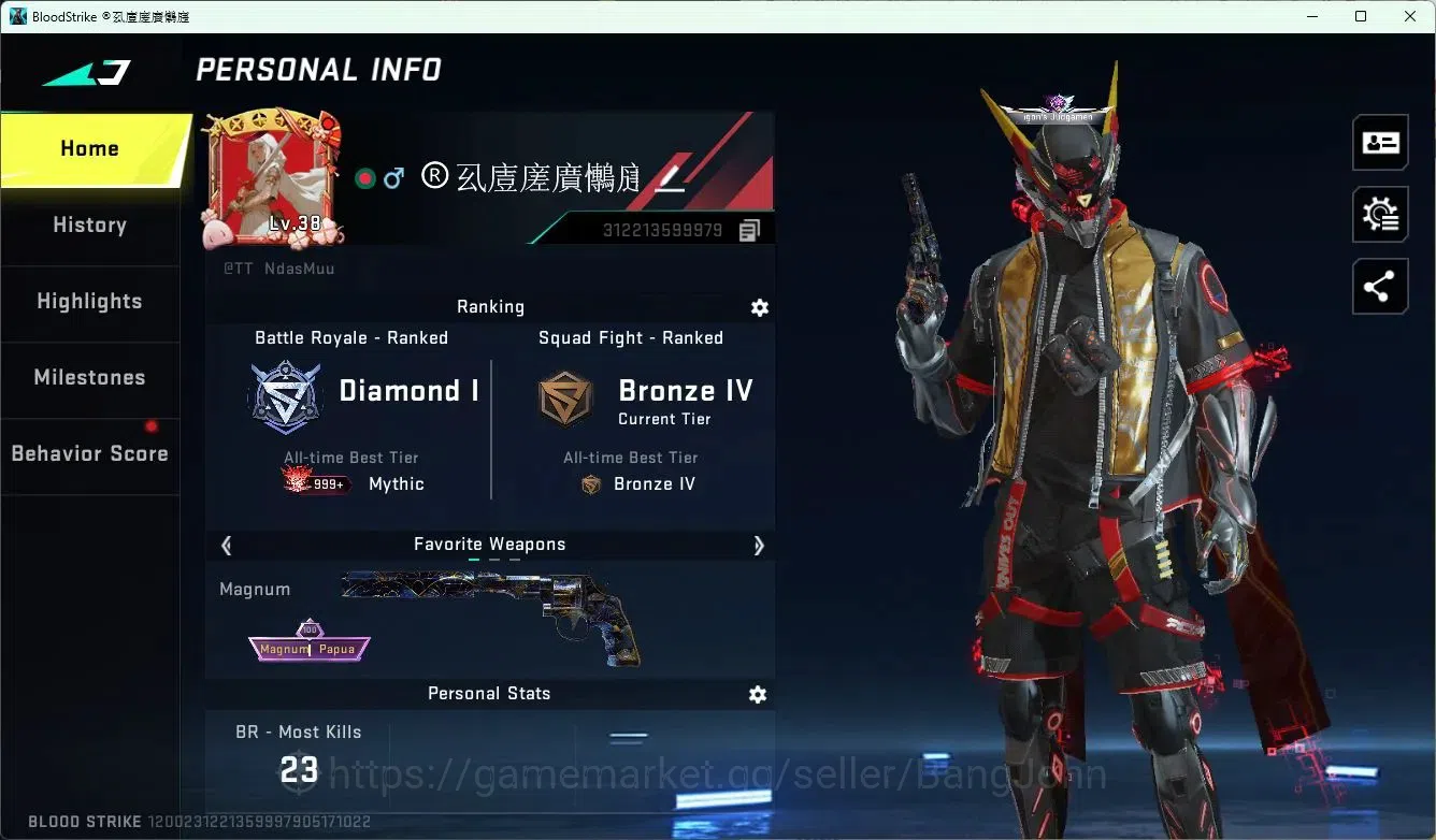 Blood Strike Accounts ASIA | ETERNAL: Desert Eagle Scorpius | 2 7DS: QBZ image 12
