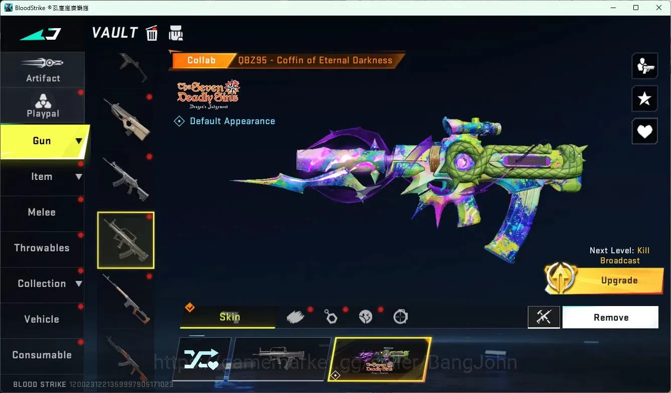 Blood Strike Accounts ASIA | ETERNAL: Desert Eagle Scorpius | 2 7DS: QBZ image 4