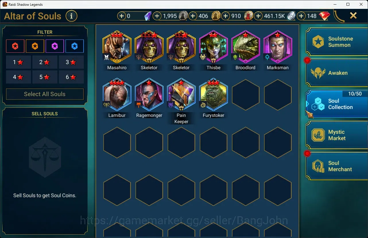 Raid: Shadow Legends Accounts Lv52 1,3MPower| 21 Legend |Ezio, Xenomorph, Ninja, image 10
