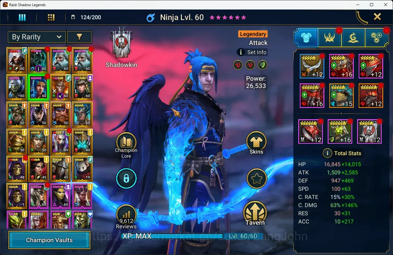 Raid: Shadow Legends Accounts Lv52 1,3MPower| 21 Legend |Ezio, Xenomorph, Ninja, image 17