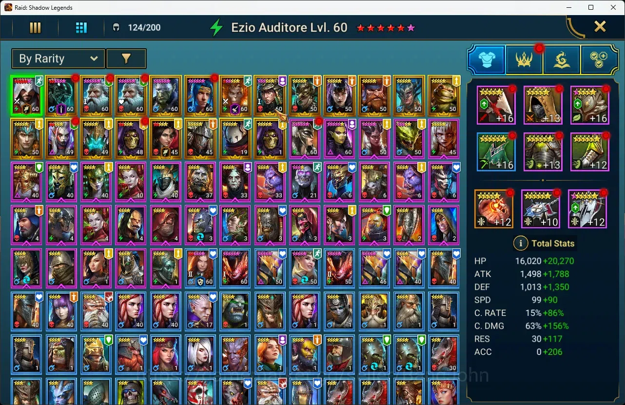 Raid: Shadow Legends Accounts Lv52 1,3MPower| 21 Legend |Ezio, Xenomorph, Ninja, image 18