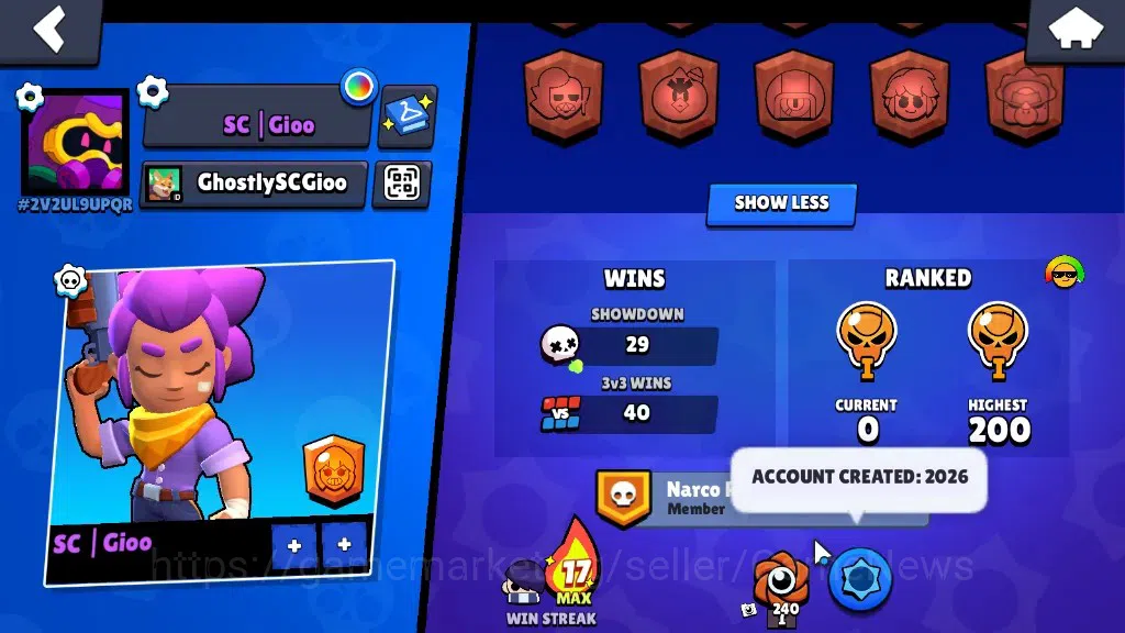 Brawl Stars Accounts 1322 Trophy|7,9k Bling|25 Brawlers 4 Max [Cordeliu image 3