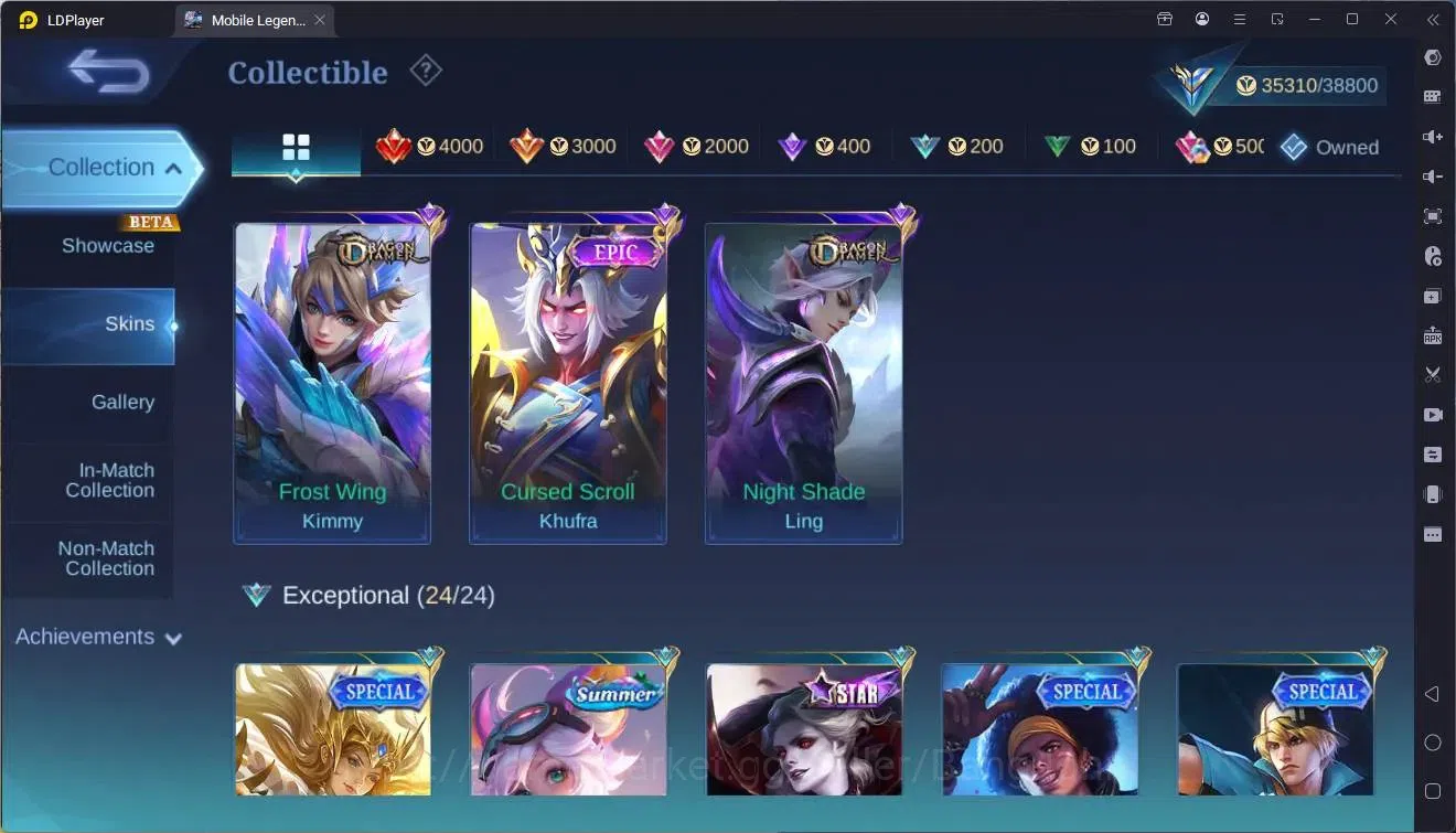 Mobile Legends: Bang Bang Accounts Collector Global |Hero 69|Skin 124|Expert|NEO Ling|Allstar Moskov|KOF Karina|CC 12
