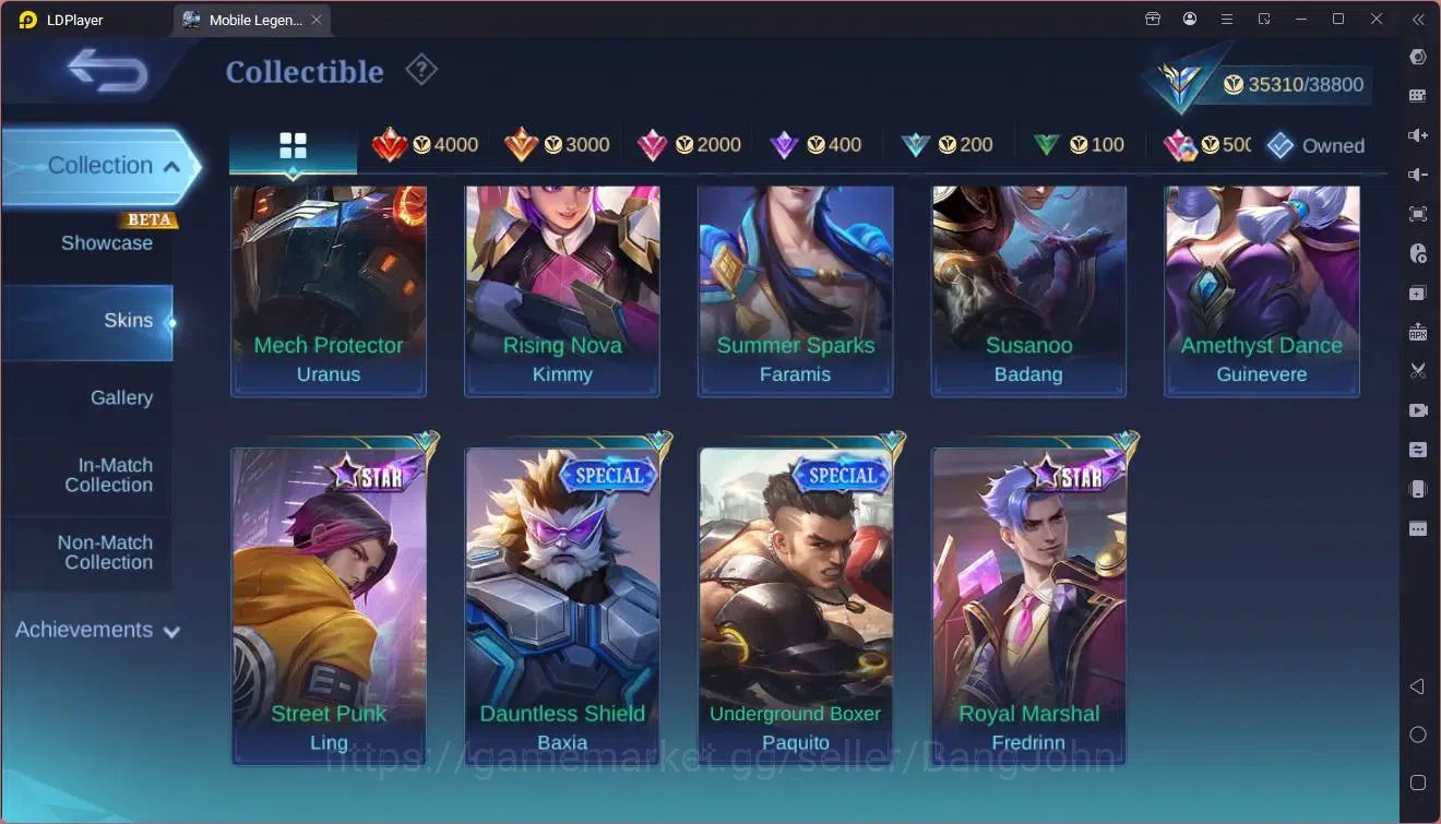 Mobile Legends: Bang Bang Accounts Collector Global |Hero 69|Skin 124|Expert|NEO Ling|Allstar Moskov|KOF Karina|CC 17