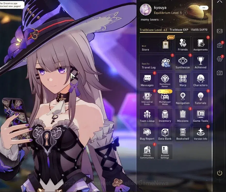Honkai Star Rail Accounts Asia|TL 63|11 Limited|Casto+Sign,The Herta,Anaxa,T image 1